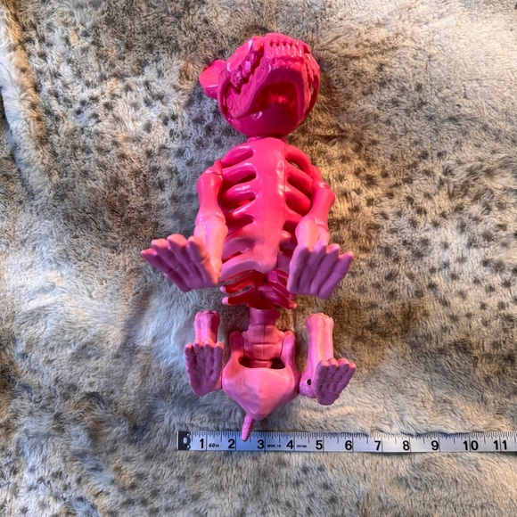Pink Skeleton Dog Figurine - French Bulldog - Picture 8 of 8
